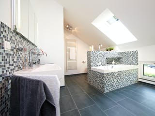 Fertighaus Musterhaus Kaarst von OKAL Haus Schlüsselfertig ab 521900€, Pultdachhaus Innenansicht 4