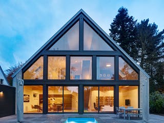 Fertighaus Lichthaus von petershaus, Satteldach-Klassiker Außenansicht 4