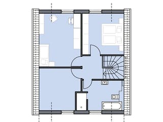 Massivhaus Escher von Plan-Concept Massivhaus, Satteldach-Klassiker Grundriss 2