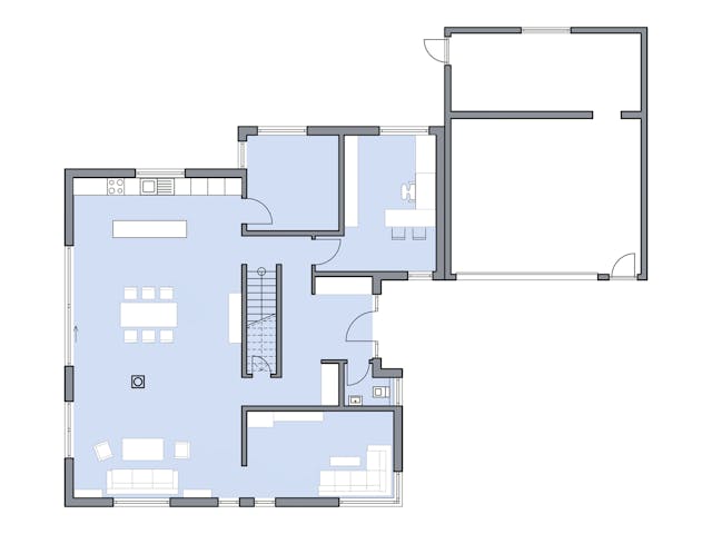 Massivhaus Götze von Plan-Concept Massivhaus, Satteldach-Klassiker Grundriss 1