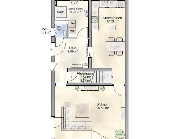 Massivhaus Luzern von P & P Massivhaus Schlüsselfertig ab 325000€, Stadtvilla Grundriss 1 Massivhaus Luzern von P & P Massivhaus Schlüsselfertig ab 325000€, Stadtvilla Grundriss 1