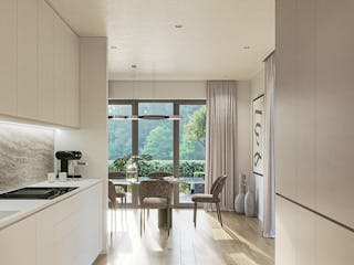 Massivhaus Neox Living - Reihenhaus von P & P Massivhaus Schlüsselfertig ab 355000€, Cubushaus Innenansicht 2
