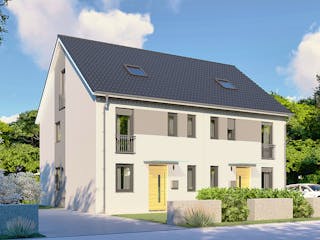 Massivhaus Salzburg von P & P Massivhaus Schlüsselfertig ab 299000€, Satteldach-Klassiker Außenansicht 2