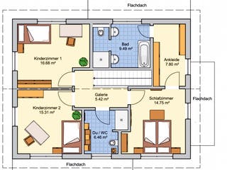 Fertighaus Mannheim von Fingerhut Haus Schlüsselfertig ab 499203€, Satteldach-Klassiker Grundriss 2