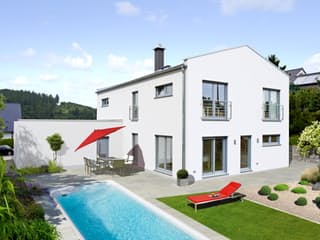 Fertighaus Arbaro von Fingerhut Haus Schlüsselfertig ab 564802€, Satteldach-Klassiker Außenansicht 2