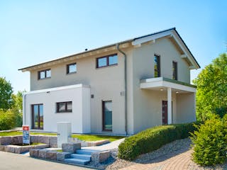 Fertighaus Mannheim von Fingerhut Haus Schlüsselfertig ab 499203€, Satteldach-Klassiker Außenansicht 1