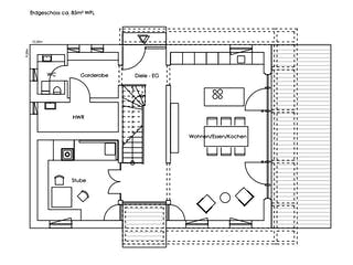 Fertighaus Liesl von Regnauer Hausbau Schlüsselfertig ab 609345€, Satteldach-Klassiker Grundriss 1