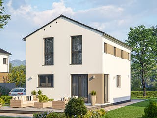 Fertighaus Clou 100 von RENSCH-HAUS Schlüsselfertig ab 313086€, Satteldach-Klassiker Außenansicht 2