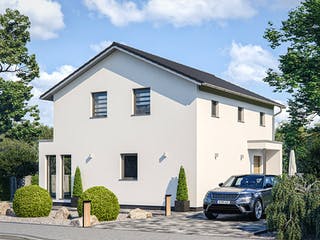 Fertighaus Clou 123.1 von RENSCH-HAUS Schlüsselfertig ab 337461€, Satteldach-Klassiker Außenansicht 2