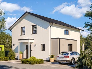 Fertighaus CLOU 134 von RENSCH-HAUS Schlüsselfertig ab 380053€, Satteldach-Klassiker Außenansicht 2