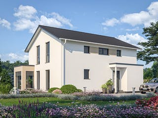 Fertighaus Clou 149 von RENSCH-HAUS Schlüsselfertig ab 397334€, Satteldach-Klassiker Außenansicht 2