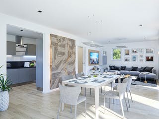 Fertighaus Clou 149 von RENSCH-HAUS Schlüsselfertig ab 397334€, Satteldach-Klassiker Innenansicht 1