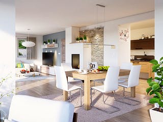 Fertighaus CLOU 156 von RENSCH-HAUS Schlüsselfertig ab 389651€, Satteldach-Klassiker Innenansicht 1