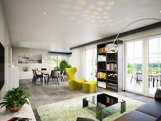 Fertighaus CLOU 157 Walmdach von RENSCH-HAUS Schlüsselfertig ab 428646€, Stadtvilla Innenansicht 1