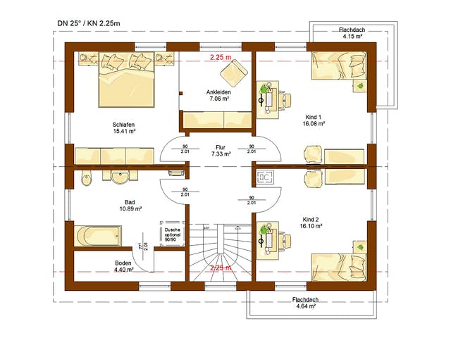 Fertighaus Life 159 von RENSCH-HAUS Schlüsselfertig ab 407905€, Satteldach-Klassiker Grundriss 2