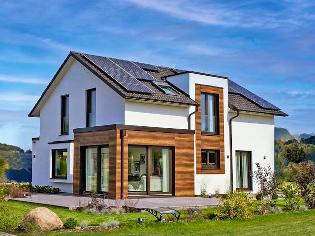 Fertighaus MH Kopenhagen von RENSCH-HAUS, Satteldach-Klassiker Außenansicht 1