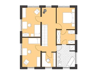 Massivhaus Cubatur 155 von ROTH MASSIVHAUS Schlüsselfertig ab 375300€, Cubushaus Grundriss 2