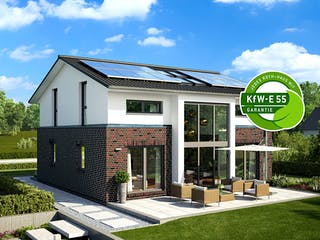 Massivhaus Haus Hamburg von ROTH-MASSIVHAUS Schlüsselfertig ab 375600€, Satteldach-Klassiker Außenansicht 3