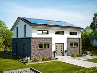 Massivhaus Haus Hamburg von ROTH MASSIVHAUS Schlüsselfertig ab 419000€, Satteldach-Klassiker Außenansicht 5
