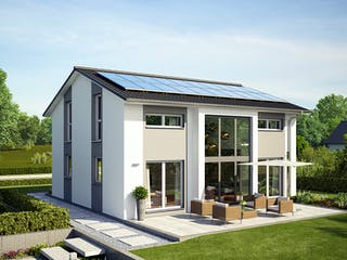 Massivhaus Haus Hamburg von ROTH-MASSIVHAUS Schlüsselfertig ab 375600€, Satteldach-Klassiker Außenansicht 5