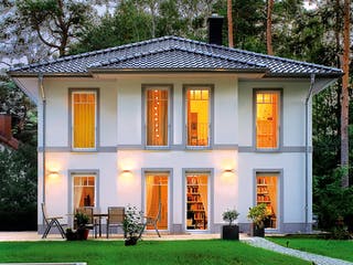 Massivhaus Stadtvilla Lugana von ROTH MASSIVHAUS Schlüsselfertig ab 341500€, Stadtvilla Außenansicht 3