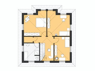 Massivhaus Stadtvilla Lugana von ROTH MASSIVHAUS Schlüsselfertig ab 341500€, Stadtvilla Grundriss 2