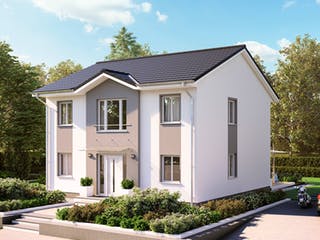 Massivhaus Stadtvilla Modena von ROTH MASSIVHAUS Schlüsselfertig ab 365300€, Stadtvilla Außenansicht 2