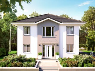 Massivhaus Stadtvilla Modena von ROTH MASSIVHAUS Schlüsselfertig ab 365300€, Stadtvilla Außenansicht 3