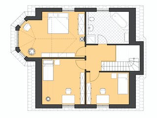 Massivhaus Turmhaus 152 von ROTH MASSIVHAUS Schlüsselfertig ab 339900€, Stadtvilla Grundriss 2