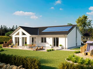 Massivhaus Bungalow Usedom von ROTH MASSIVHAUS Schlüsselfertig ab 341000€, Bungalow Außenansicht 3