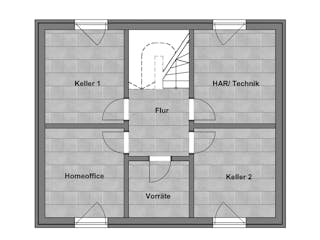 Massivhaus Einfamilienhaus 1 von SAALE-Haus, Satteldach-Klassiker Grundriss 3
