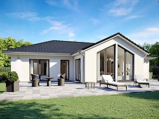 Fertighaus SH 136 WB - VAR. D2 von ScanHaus Marlow, Bungalow Außenansicht 1