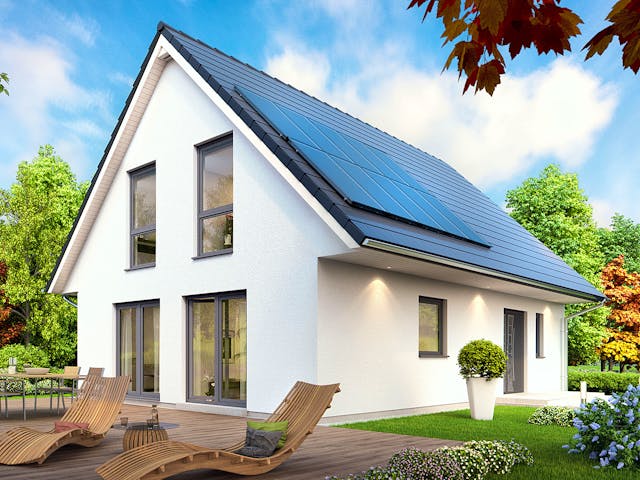 Fertighaus SH 142 - VAR. B von ScanHaus Marlow, Satteldach-Klassiker Außenansicht 1