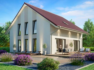 Fertighaus SH 165 Drempel von ScanHaus Marlow, Stadtvilla Außenansicht 1
