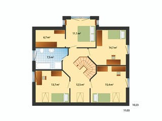 Fertighaus Schönhagen von Danhaus Deutschland Schlüsselfertig ab 477410€, Satteldach-Klassiker Grundriss 2