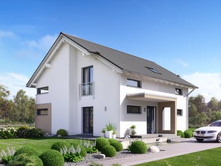Fertighaus Selection-E-175 E1 von SCHWABENHAUS Schlüsselfertig ab 419935€, Satteldach-Klassiker Außenansicht 1