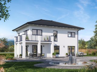 Fertighaus Solitaire-E-155 E7 von SCHWABENHAUS Schlüsselfertig ab 367700€, Stadtvilla Außenansicht 1