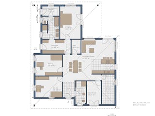 Fertighaus Solitaire Bungalows von SCHWABENHAUS Schlüsselfertig ab 342605€, Bungalow Außenansicht 12
