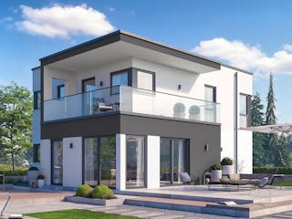 Fertighaus Solitaire Einfamilienhäuser von SCHWABENHAUS Schlüsselfertig ab 348208€, Satteldach-Klassiker Außenansicht 5