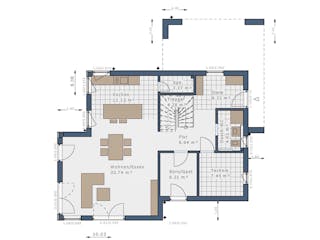Fertighaus Solitaire Einfamilienhäuser von SCHWABENHAUS Schlüsselfertig ab 348208€, Satteldach-Klassiker Außenansicht 8
