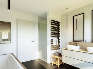 Fertighaus Solitaire Einfamilienhäuser von SCHWABENHAUS Schlüsselfertig ab 348208€, Satteldach-Klassiker Außenansicht 17