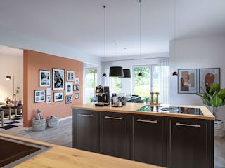 Fertighaus Solitaire Generationenhäuser von SCHWABENHAUS Schlüsselfertig ab 463070€, Satteldach-Klassiker Außenansicht 2