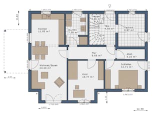 Fertighaus Solitaire Generationenhäuser von SCHWABENHAUS Schlüsselfertig ab 463070€, Satteldach-Klassiker Außenansicht 3