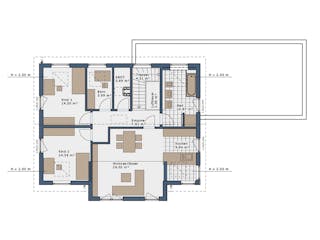 Fertighaus Solitaire Generationenhäuser von SCHWABENHAUS Schlüsselfertig ab 463070€, Satteldach-Klassiker Außenansicht 7