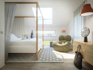 Fertighaus Solitaire Generationenhäuser von SCHWABENHAUS Schlüsselfertig ab 463070€, Satteldach-Klassiker Außenansicht 9