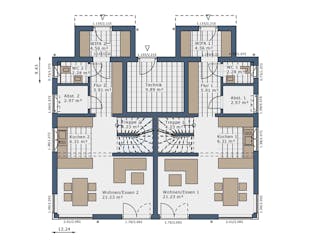 Fertighaus Solitaire Generationenhäuser von SCHWABENHAUS Schlüsselfertig ab 463070€, Satteldach-Klassiker Außenansicht 11