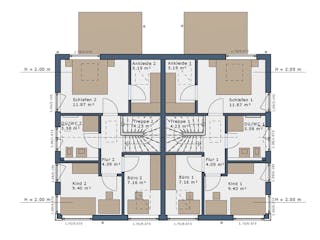 Fertighaus Solitaire Generationenhäuser von SCHWABENHAUS Schlüsselfertig ab 463070€, Satteldach-Klassiker Außenansicht 12