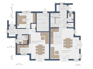 Fertighaus Solitaire Generationenhäuser von SCHWABENHAUS Schlüsselfertig ab 463070€, Satteldach-Klassiker Außenansicht 17