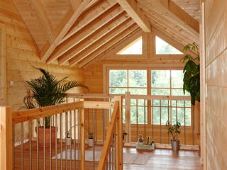 Blockhaus Schwarzwald von Rems-Murr-Holzhaus Ausbauhaus ab 404850€, Stadtvilla Innenansicht 3