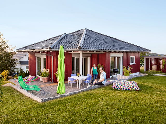 Fertighaus E 10-129.2 - Skandinavischer Bungalow von SchwörerHaus - Österreich Schlüsselfertig ab 400070€, Außenansicht 1 Fertighaus E 10-129.2 - Skandinavischer Bungalow von SchwörerHaus - Österreich Schlüsselfertig ab 400070€, Außenansicht 1